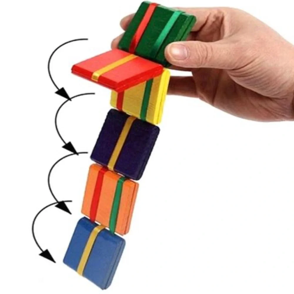 Vintage / Retro Handmade in Mexico Wooden Jacob’s Ladder Puzzle / Clacker Toy.
